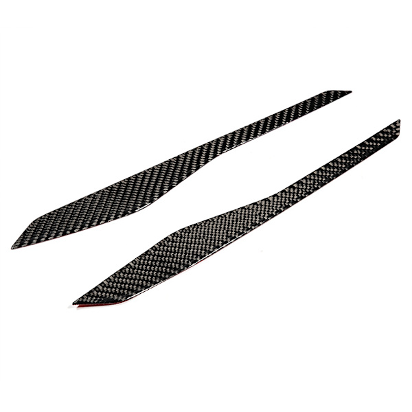 2 stk. ekte karbonfiber midtkonsollpanel dekorasjon trim passer til Ford Explorer 2013-2018