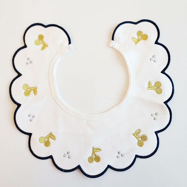 Bomullsbabyhaklappar 2-pack för flickor, mjuka burpdukar, spädbarn, småbarn, handduk