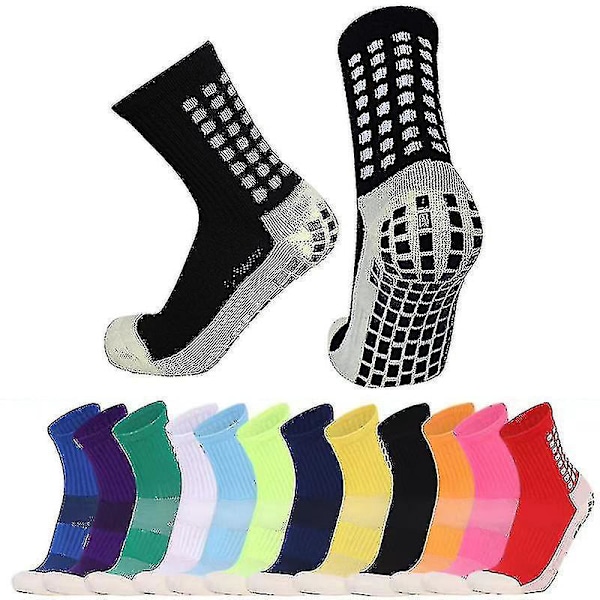 Grip Fodboldstrømper til Mænd, Anti-Slip Fodboldstrømper Sort