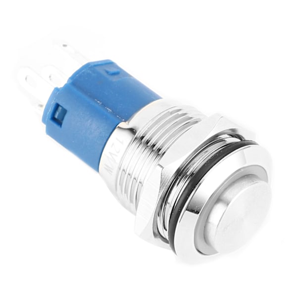 12V 0,6 tuuman LED-valon painonappi, itselukittuva, itseasettuva, vedenpitävä kytkinvalonappi, valkoinen valo