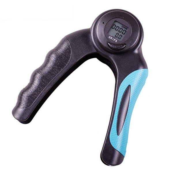 Elektronisk Grip Strength Trainer LCD Display Tæller Kalorie Timing Digital håndgriber til Fitness Sort Blå
