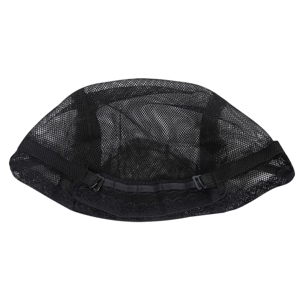 Svart Hårnett Parykk Cap Elastisk Dome Hår Mesh med justerbar stropp for å lage parykker