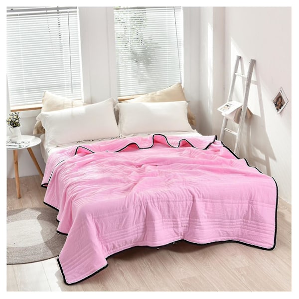 Køle Tæppe til Dobbelt Twin Senge - Blødt Vaskbart Tæppe til Voksne & Børn - Pink - 200 x 230 cm