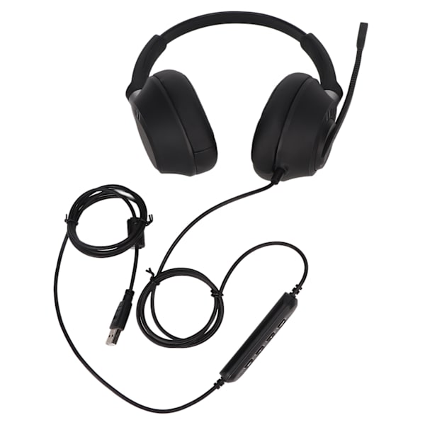 X6D USB 2 Telefon Headset Brusreducerande Högtalarvolymjustering Binaural Business Headset för Call Center