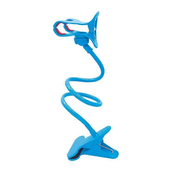 Flexibel Lazy Long-Arm Telefonhållare Universalstativ För Mobiltelefon Clip Säng-blå
