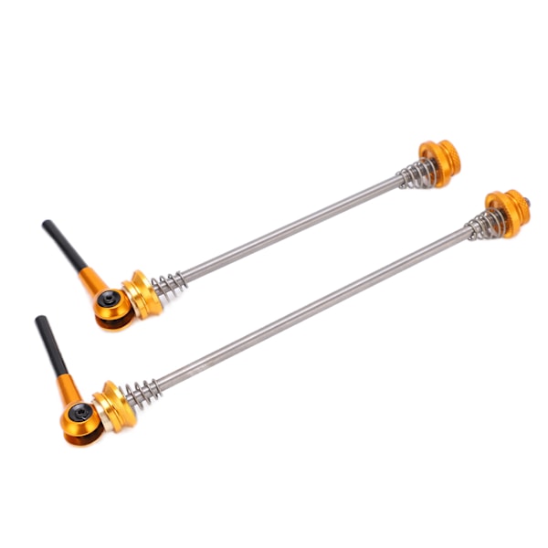 2 st Trainer Skewer Spara ansträngning Lättvikt Hög styrka Anti-skid Snabbkoppling Lås Skewers för Road Folding CarGold