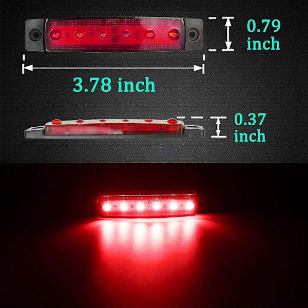 10 st LED Rock Lights, LED Skärmkanter, Hjulhusbelysning, LED Underglow-belysning för Lastbilar, Golfbilar, Jeep Wrangler, RZR, Offroad, F150, F250, Snö