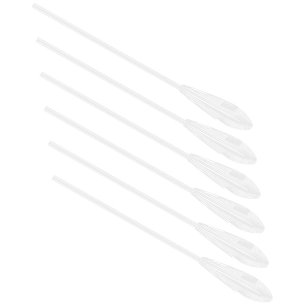 6 stk akryl store synker flyter fiskeutstyr miljøvennlig gjennomsiktig hvit (10g)