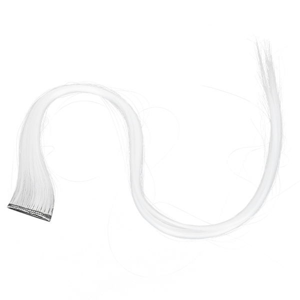 Hårforlengelser i lyse farger Rett hårklipp for Cosplay Dress Up Party HolidayWhite