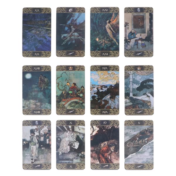 Unikt mönster Tarotkortlek Ödesdivination Tarotkortset Framtidsberättande Spel