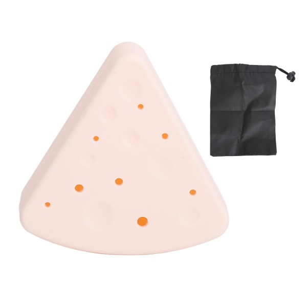 Triangle Powder Puff Case Støvtæt Silikone Beauty Makeup Svampholder Rejsetaske Pink