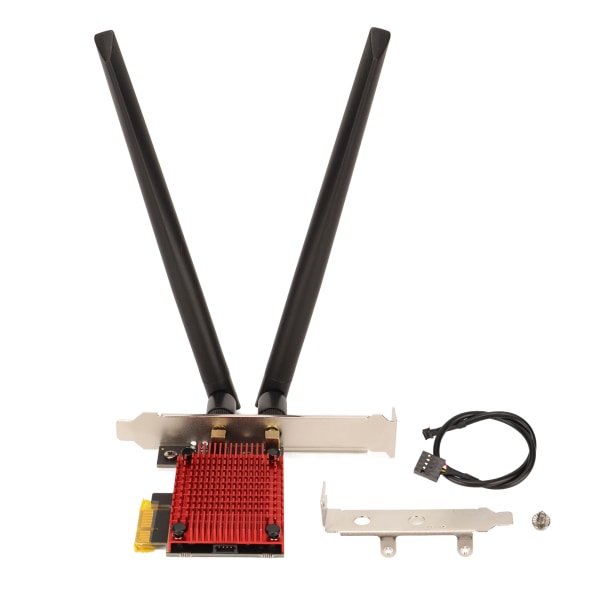 PCIe trådlös adapter 3000 Mbps höghastighets 2,4G 5G Dual Band trådlöst nätverkskort med 8dBi High Gain-antenn