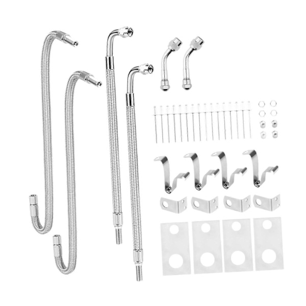 Generisk 15-tums Dually Ventilstam E x tenders Kit Passar 16\" till 19.5\" Dubbla Hjul