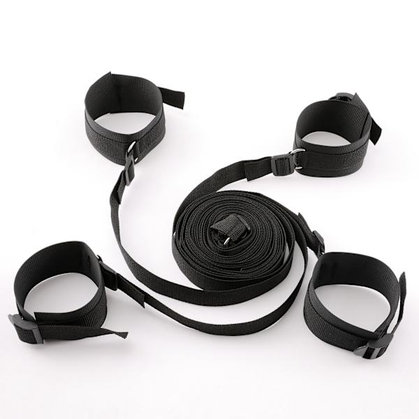 4 STK Justerbare Bindestropper Nylon Håndledd Ankel Bondage Stroppesett Seng Sove Stropper