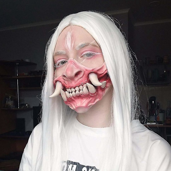 Simulerad Emulsionsgjord Mask Leksak Present Läskiga Leksaker Intressant Gåva
