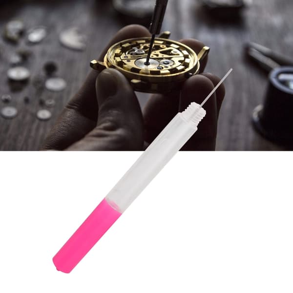 Smörjmedel Oljepenna Nålsmörjare Klockreparationsverktyg (Rosa)