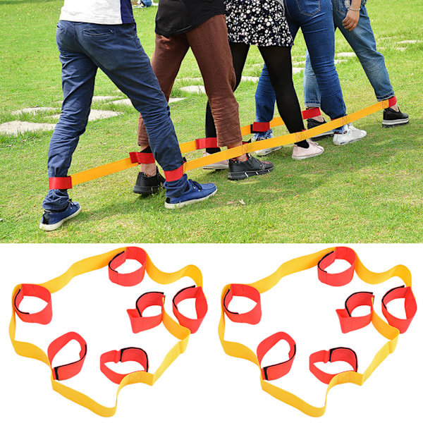 1 par utomhussportutrustning Flerspelarben med fast bälte Teamwork Game Interactive Toys6 personers bälte