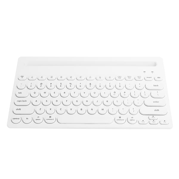 Ajazz Trådløst Tastatur Bluetooth 2.4G 2-Tilstand Gaming Kontor Computerudstyr 320iHvid