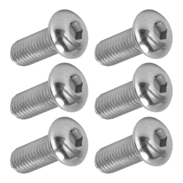 30 stk sekskant sokkel knapphode skrue A2 rustfritt stål M10x1.5 grov gjengesettsett M10x25
