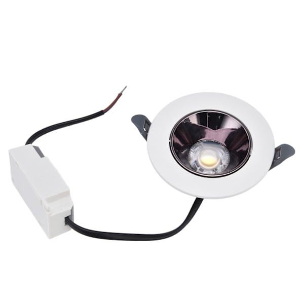 3,5 tommers 7W LED Downlight 220V Trykkstøpt Aluminium Innfelt Taklampe for Soveromdekorasjon