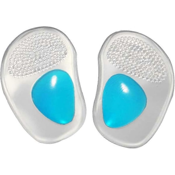 Mjuk Silikon Antislip Design Stödförband för Plattfot & Plantar Fasciit (1 PAR) - Speciellt för Behandling av Mortons neurom, Metatarsalgi, Fett