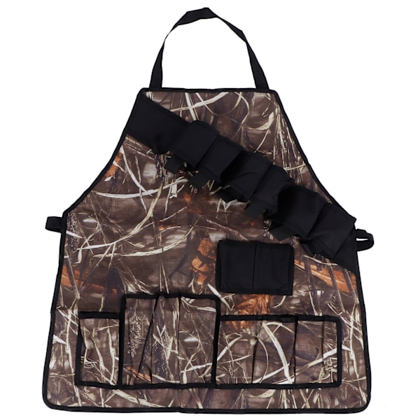 Multi-lommer forklæde 600D Oxford stof camouflage picnic grill forklæder vandtæt Reed farve
