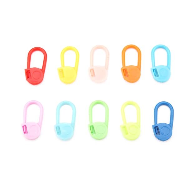 Säkerhetsnålar i plast Clips Tröja Märk Spänne Nål Stickningstillbehör för DIY Sömnad