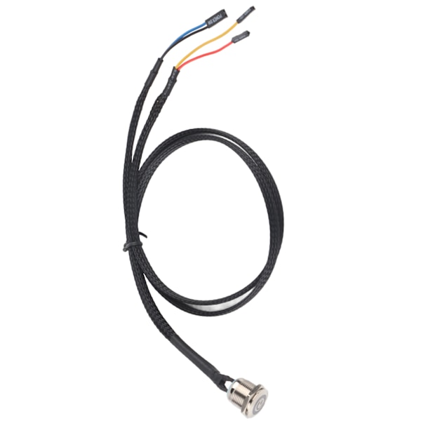 Stationær computer Værtsomskifter Kabel Metalknap Metal LED Power-knapBlå