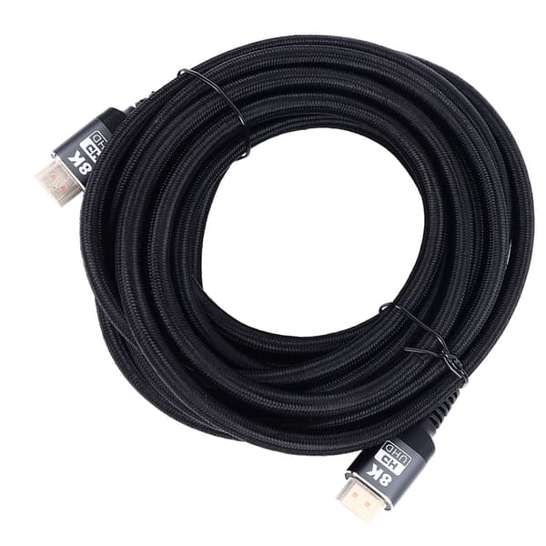 HD Multimedia Interface-kabel Guldpläterad 8K-stödd 48 Gbps Dynamisk HDR VRR QMS HD-kabel för TV-datorskärm Typ 1 5 meter