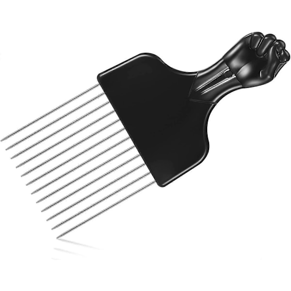 Metallinen afro-kampa, afro-muovikampa, leveähampainen hiuskampa, metallinen hiusvärikampa, lettikampa, peruukin muotoilutyökalu, musta