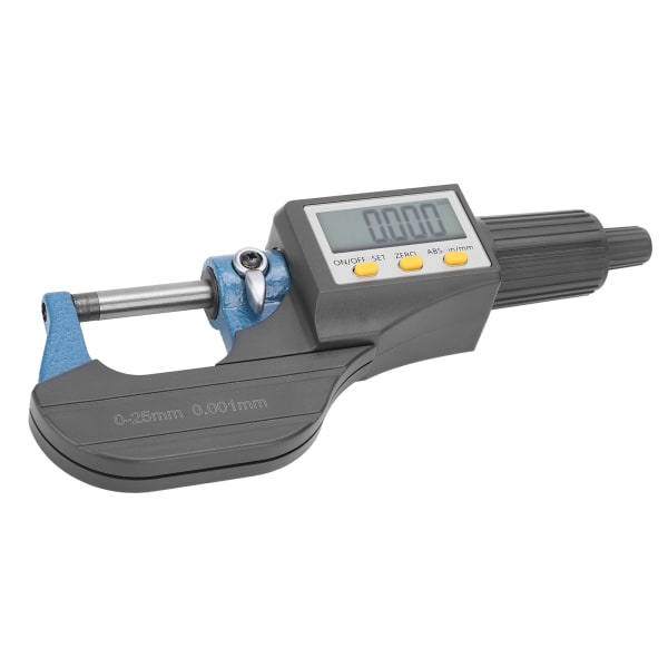 Digital mikrometer LCD-display med finjusterings spärrväggstjocklek mätverktyg