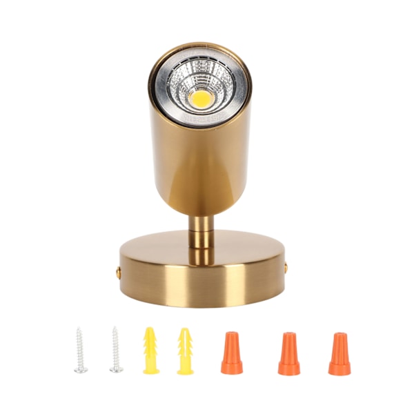 LED-vegglampe for nattbord, 3000K varmt lys, justerbar vegglampe, innendørs belysning, vegglamper 85-265V