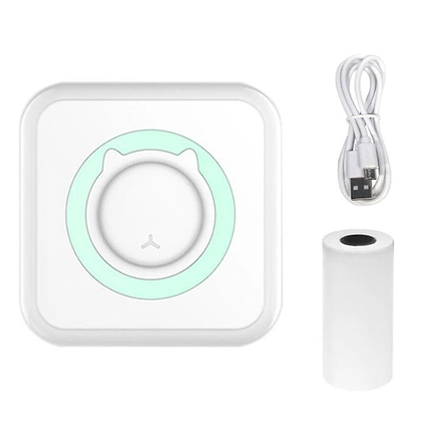 Lomme Bluetooth Termisk Skriver - Bærbar Mini Trådløs Skriver for Etiketter og Kvitteringer, Kompatibel med Android og iOS Smarttelefoner