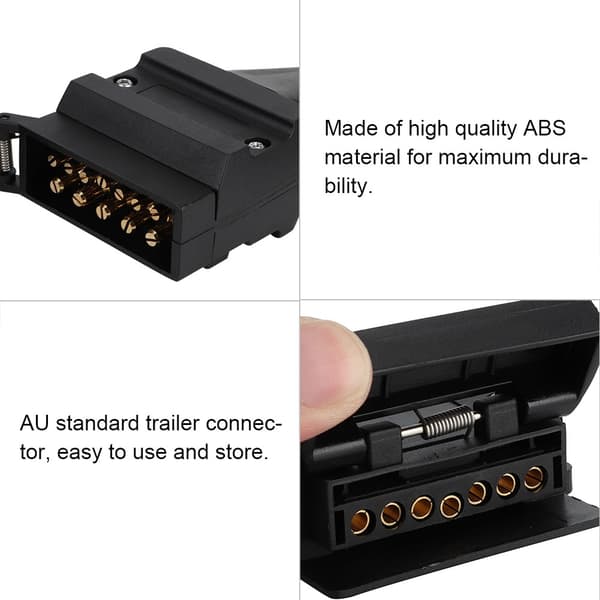 12 til 7-benet ABS AU Standard Trailer Stik Lastbil Stik Ledningsnet Adapter