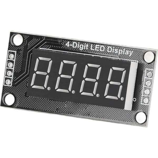 TM1637 Digitalt Displaymodul, 0,36-tommer 4-cifret 7-segment LED-skærm, 5V printkort til Arduino