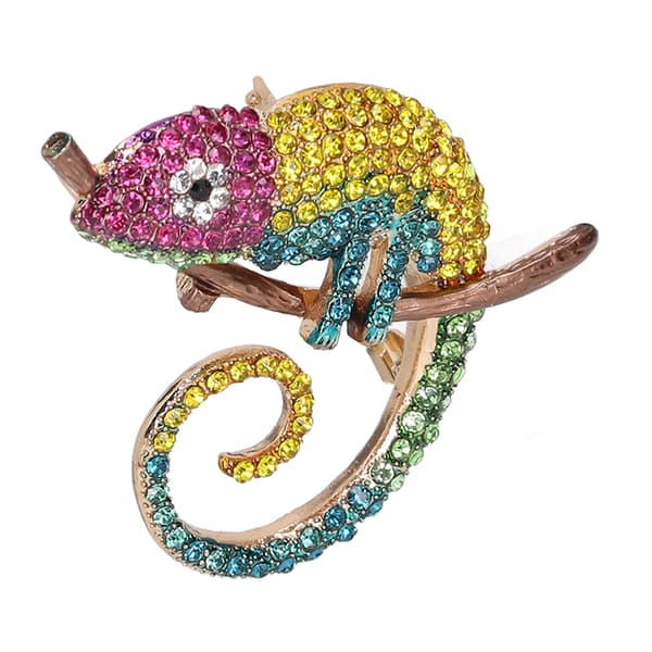 Brosch Modedesign Anole Look Fint utförande Vackert utseende Lättviktsbrosch Gul