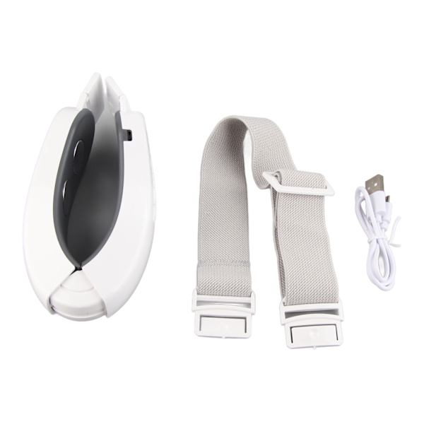 Elektrisk V Face Shaping Belte 12 Gears Micro Current Massasje Dobbel Hake Løftemaskin for Kvinner Face Beauty White