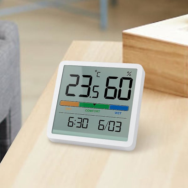 Digital Hygrometer Termometer med Stor LCD-Skärm för Hem, Kontor, Växthus - Temperatur- och Luftfuktighetsövervakning