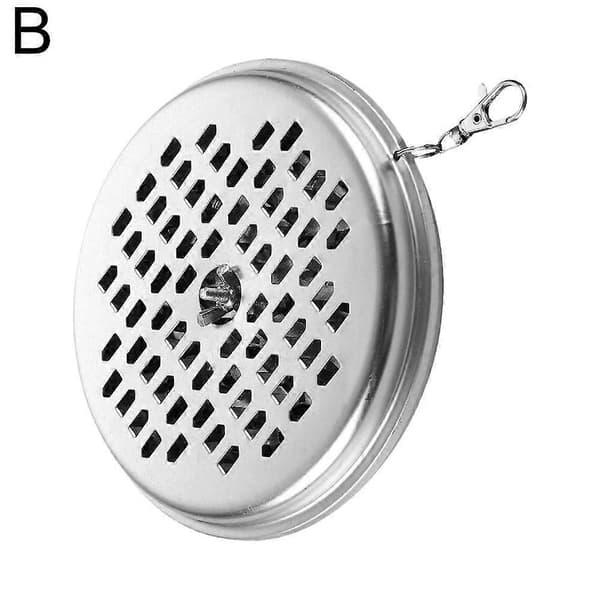 Stylish Ergonomic Classic Efficient Mosquito Coil Tray Durable Easy to Avoid Mosquitoes Hangable Coil Tray Clean for Burns Silvery