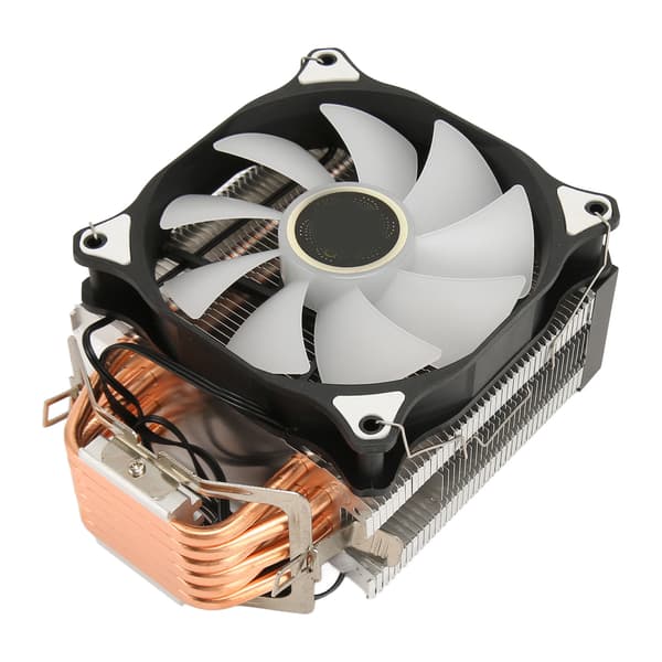 ARGB CPU Luftkøler 6 Kobber Varmerør 12 VDC 3-benet Universal Hydraulisk PC CPU Køleblæsere til AMD AM4 AM5 til Intel 1150