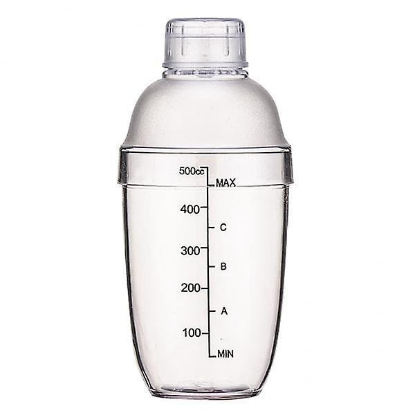 2 x Cocktail Shaker - Klar Mat Flaske Bar Pub Drikkevare Festartikler 500cc