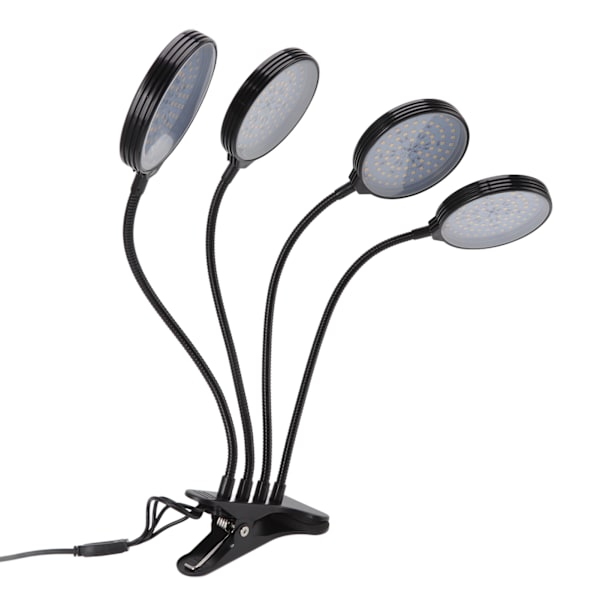 60W 4-pääinen LED-kasvikasvatusvalo USB-virtalähde, pidike kasvatuslamppu 5 himmennettävällä valaistustilalla sisäkasveille