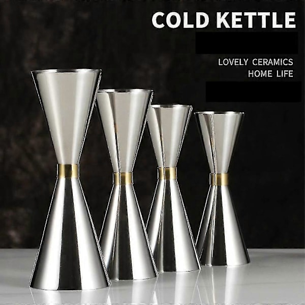 30/45ml 30/60ml 45/60ml Målekop i rustfrit stål Cocktail Wine Shaker Dobbelt Shot_SZXM guld 30ml 60ml