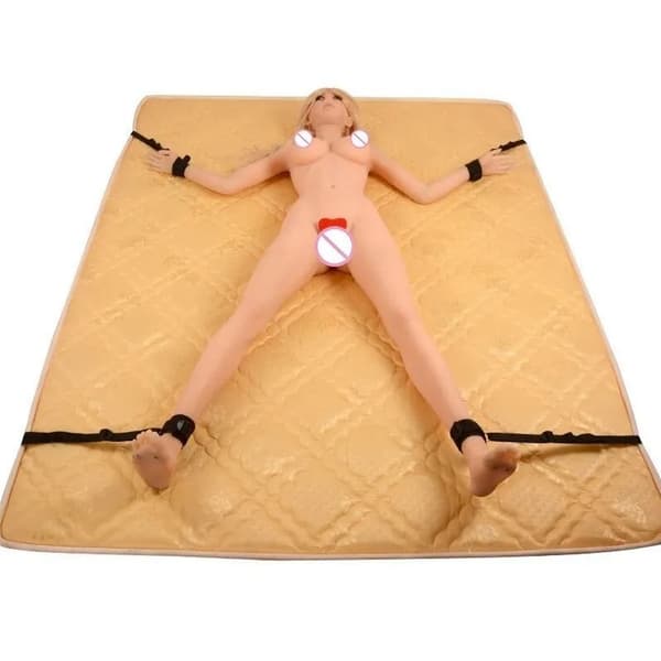 4 STK Justerbare Bindestropper Nylon Håndled Ankel Bondage Rem Sæt Senge Sove Remme