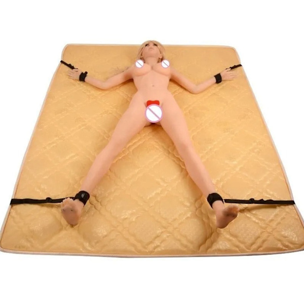 4 STK Justerbare Bindestropper Nylon Håndledd Ankel Bondage Stroppesett Seng Sove Stropper