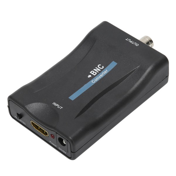 HighDefinition Multimedia Interface til BNC Converter Q9 Head Video Signal Conversion Box (svart)