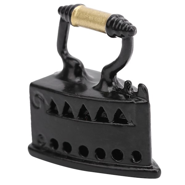 Dockhus Miniatyr 1:12 Skala Metall Strykjärn Kläder Verktyg Mini Dockhus Dekoration