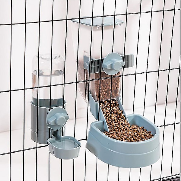 Automatisk Vanddispenser til Små Dyr - Marsvin, Hamster, Kanin - 500ml (17oz) - Blå