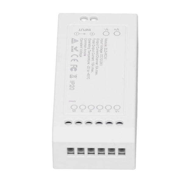 Zigbee LED-driver, smart home LED-strip-controller, RGB+CW-lysstripekontroller med app, DC12~24V