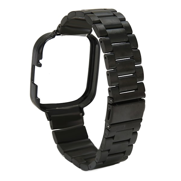 Watch Case Band 2 i 1 Justerat watch i rostfritt stål för Redmi Watch 3 Black